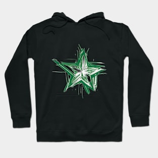 Emerald Star Graffiti Splash Art No. 512 Hoodie